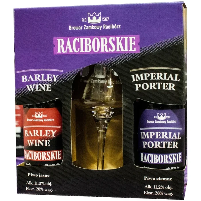 Raciborskie ZESTAW BARLEY WINE & IMPERIAL PORTER + POKAL