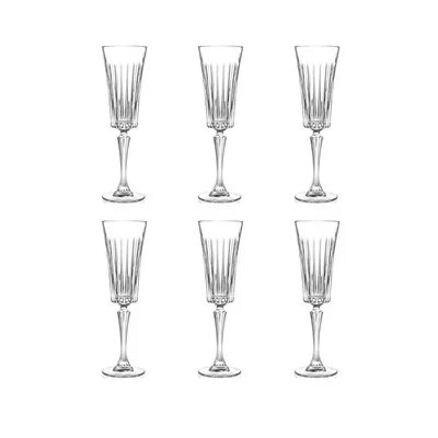 RCR Style Timeless Champagne Flute, 6er-Pack