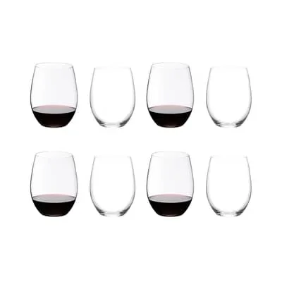Riedel O Wine Tumbler Cabernet / Merlot Weinglas, 8er-Pack