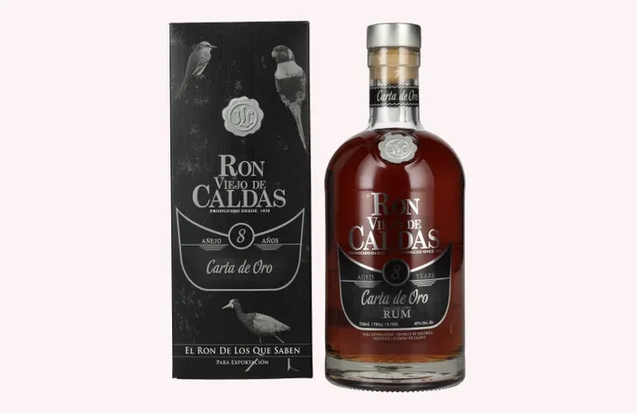 Ron Viejo de Caldas 8 Años Carta de Oro 40% Vol. 0,7l in Geschenkbox