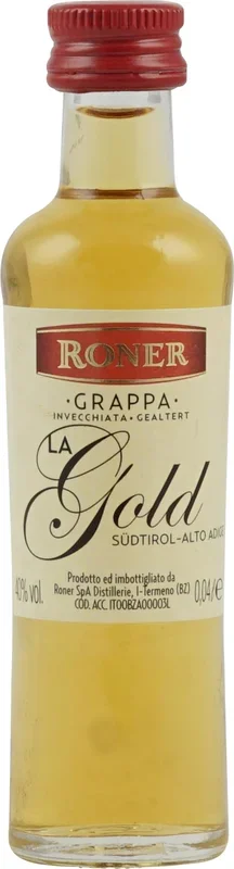 Roner Grappa La Gold 0,04 Liter 40 % Vol.
