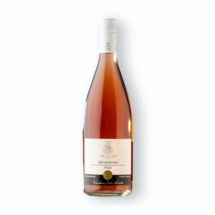 Rosé Literwein feinherb 2023 – vegan, fruchtig & voller Sommerfeeling (Einzelflasche)