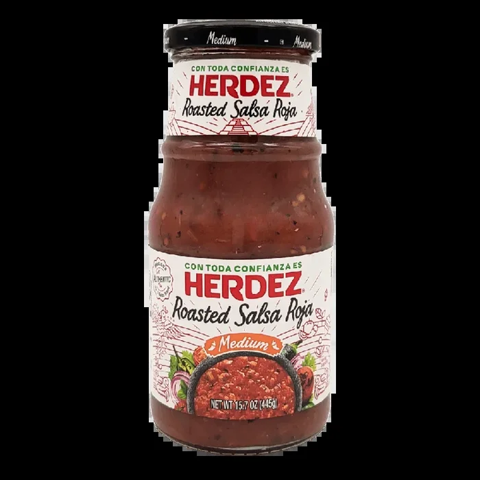 Rote Salsa geröstet Herdez große Variante 445g
