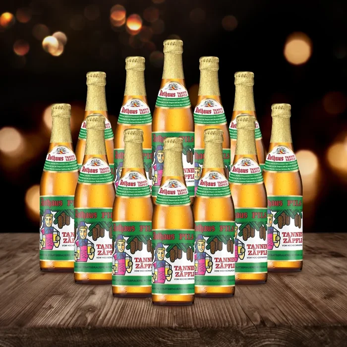 Rothaus German Tannenzäpfle Pils 330ml Bottles – 5.1% ABV (12 Pack)