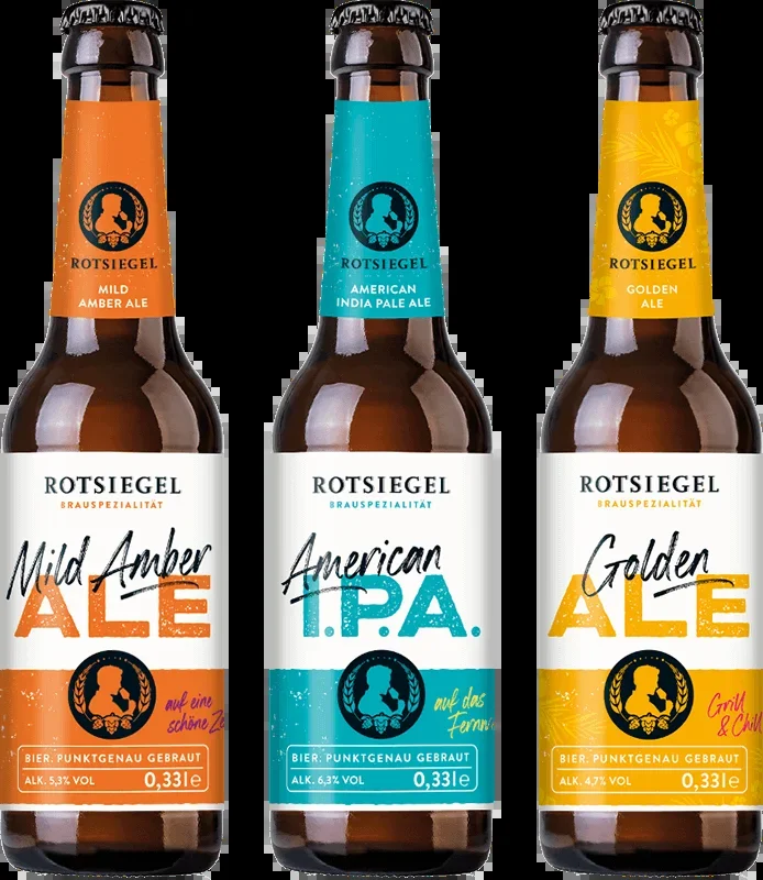 ROTSIEGEL Ale Tasting Set (2x American India Pale Ale + 2x Mild Amber Ale + 2x Golden Ale)