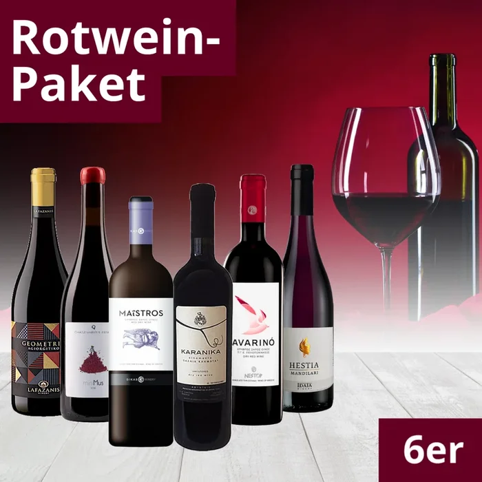 Rotwein-Paket – 6 Flaschen á 0,75 L