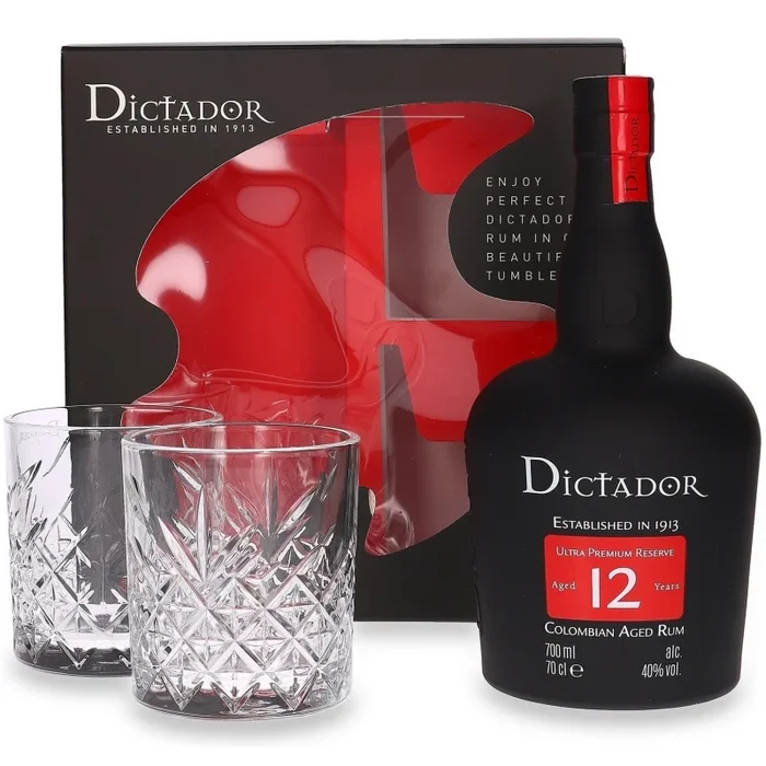 RUM DICTADOR 12 YO + GLASSES