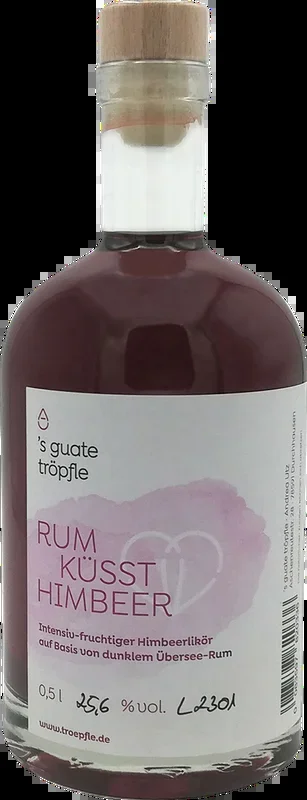 Rum kisses raspberry liqueur