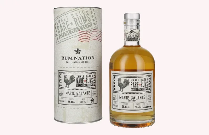 Rum Nation Rare Rums MARIE GALANTE Guadeloupe 2017/2025 55,4% Vol. 0,7l in Geschenkbox
