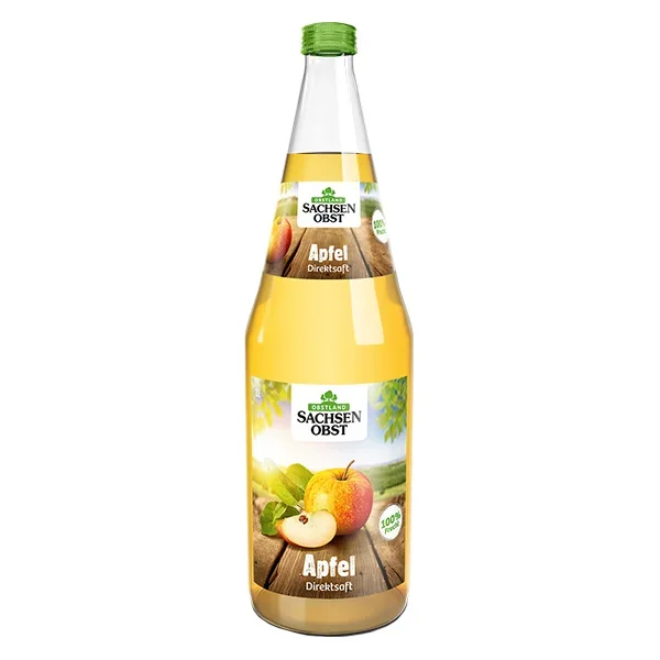 Sachsenobst Apfelsaft klar 6×1,0L