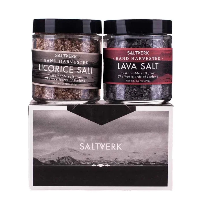 Saltverk | Geschenkset mit Lava- und Lakritzsalz