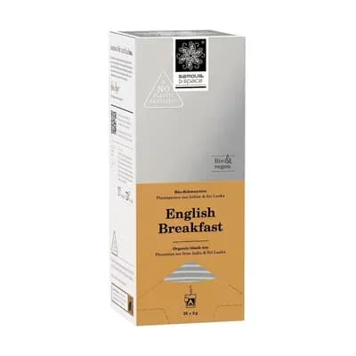 Samova English Breakfast Space Bio Schwarztee Box mit 25 Teebeutel