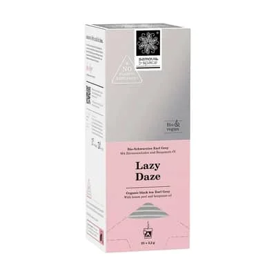 Samova Lazy Daze Space Bio Schwarztee Box mit 25 Teebeutel