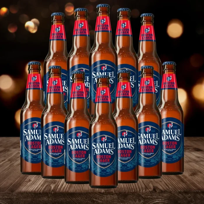 Samuel Adams American Boston Lager 355ml Bottles – 5.0% ABV (12 Pack)
