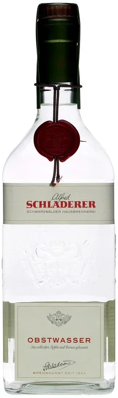 Schladerer Obstwasser (Obstbrand aus �pfeln und Birnen) mit 0,7 Liter 38% Vol.
