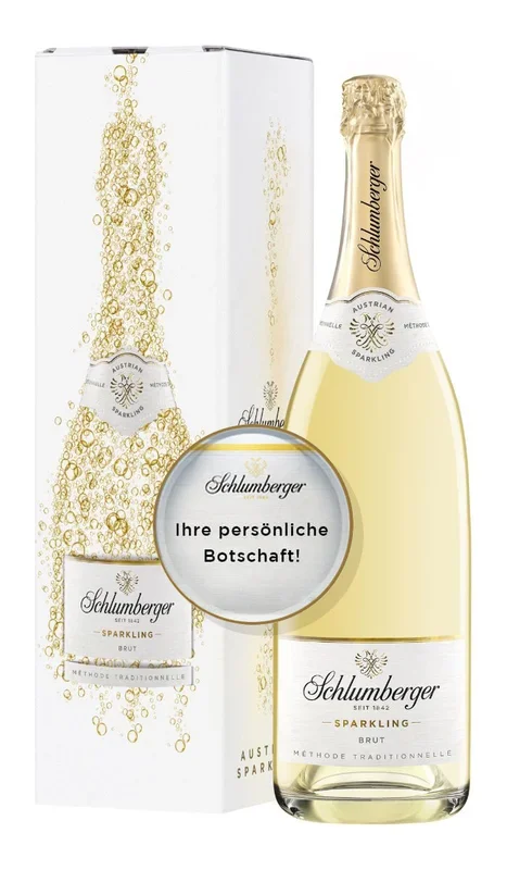 Schlumberger Sparkling Brut Personalisierbar im Geschenkkarton 3 L