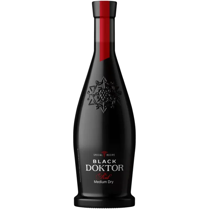 SCHWARZ DOKTOR CAB SAV MERLOT Wein Rot Halbtrocken