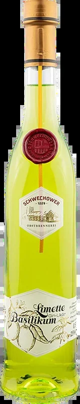 Schwechow gin liqueur LIMETTE-BASILIKUM