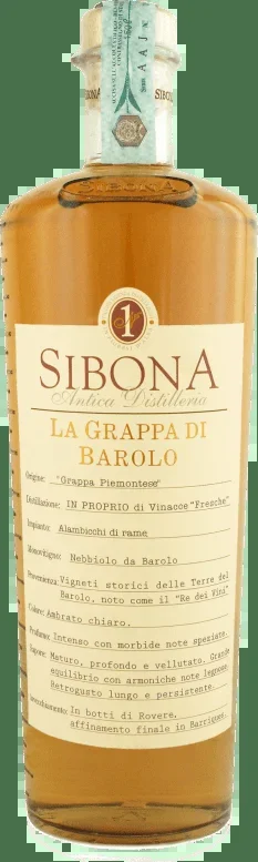 Sibona Grappa di Barolo – 1,5l Magnumflasche