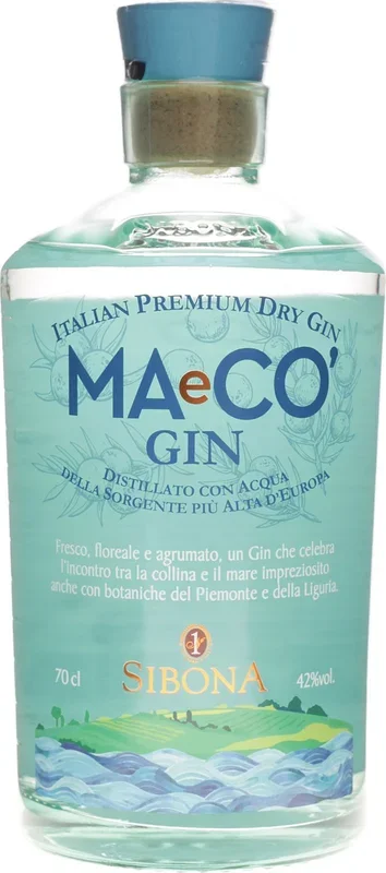 Sibona MAECO Italian Premium Dry Gin 0,7 Liter 42% Vol.