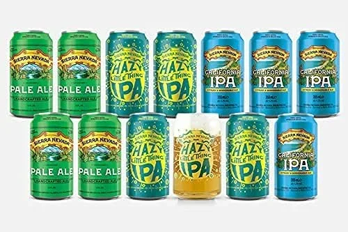Sierra Nevada Brewing Craft Beer Mix Paket (12x Craft Bier + 1x Bierglas)