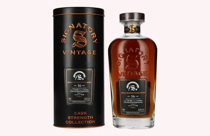 Signatory Vintage SYMINGTON’S CHOICE 16 Years Old MANNOCHMORE PX Hogshead Finish #6 2008 54,5% Vol. 0,7l in Tinbox