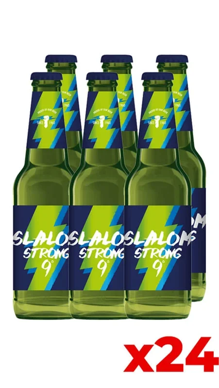 Slalom Strong Lager 33cl – Cassa da 24 Bottiglie