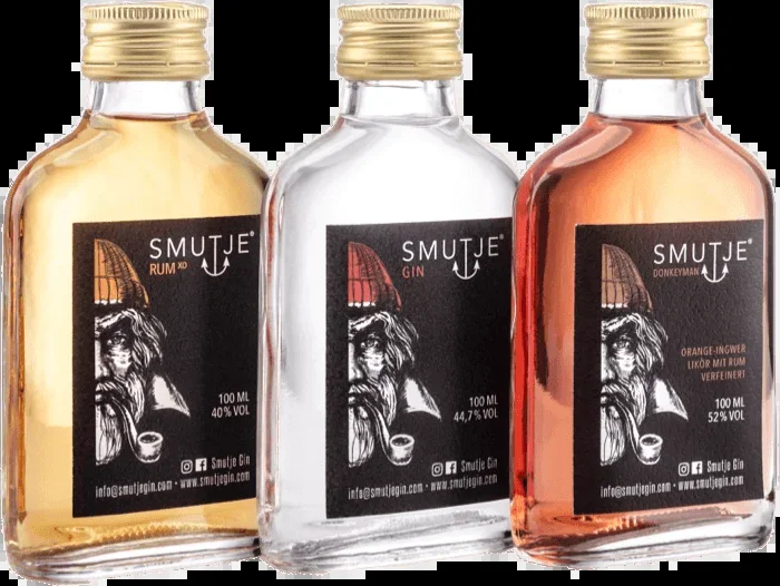 Smutje’s Kombüsen Tasting Set (1x Rum XO + 1x Gin + 1x Donkeyman Liqueur)