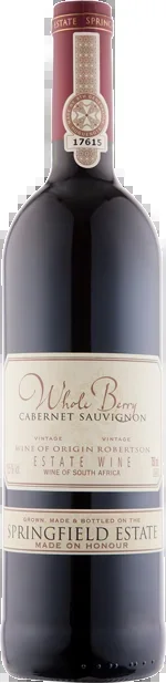Springfield Estate Whole Berry Cabernet Sauvignon 2017