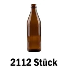 Standard Bierflasche EURO 0,5 Liter – 2112 Stück auf Palette