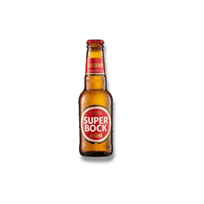 Super Bock Mini Original – Das klassische Lagerbier in der 0,2l Flasche mit 5,2% Vol.