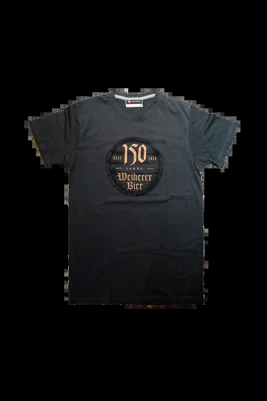 T-Shirt „150-Jahre“ Bronze-Logo Größe L