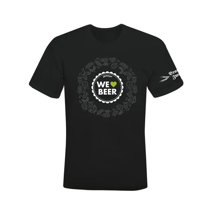 T-Shirt Hopfenblüte Schwarz