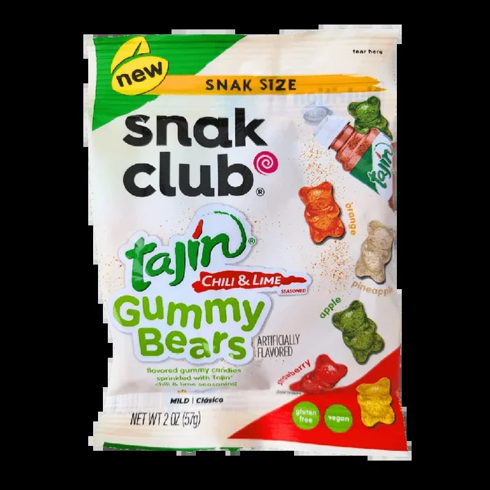 Tajin Chili & Lime Gummy Bears / Gummibärchen von snak club 57g
