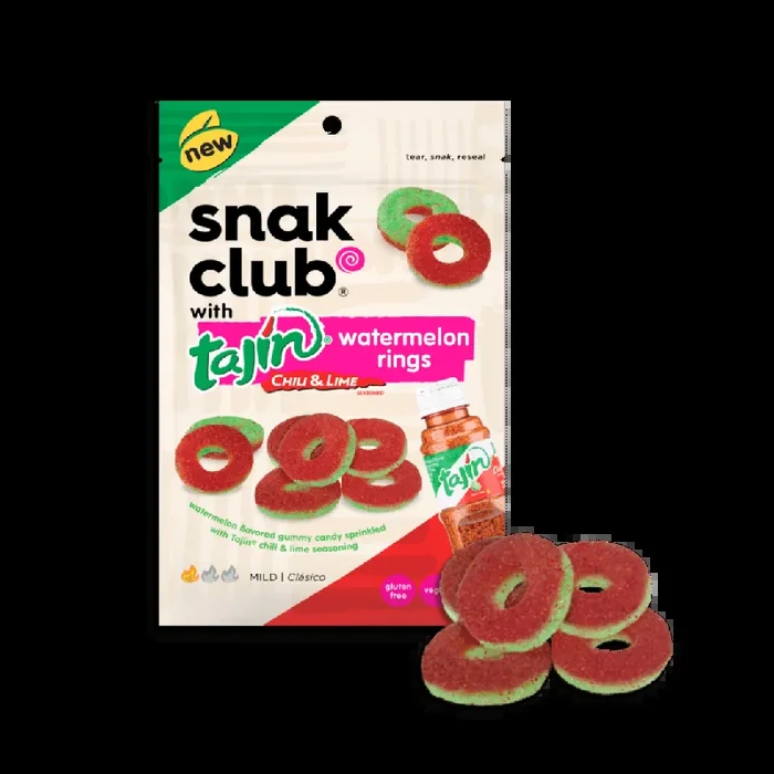 Tajin Chili & Lime watermelon rings von snak club 71g