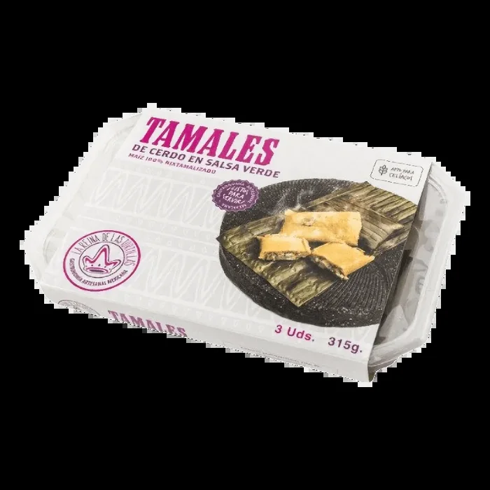 Tamales CERDO EN SALSA VERDE von La Reina de las Tortillas 300g (3 St.)
