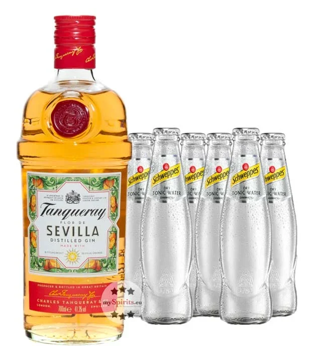 Tanqueray Flor de Sevilla Gin & Schweppes Dry Tonic Set