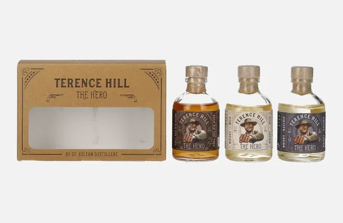 Terence Hill THE HERO Set 38,7% Vol. 3×0,05l in Geschenkbox