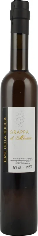 Terre della Rocca Grappa di Moscato 0,5 Liter 42 % Vol.