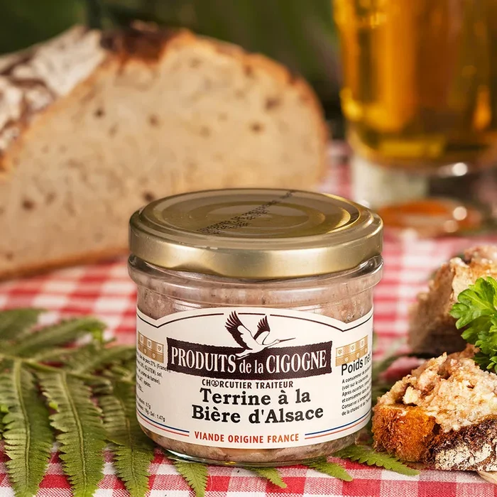 Terrine mit Elsässer Bier | Terrine von Produits de la Cigogne