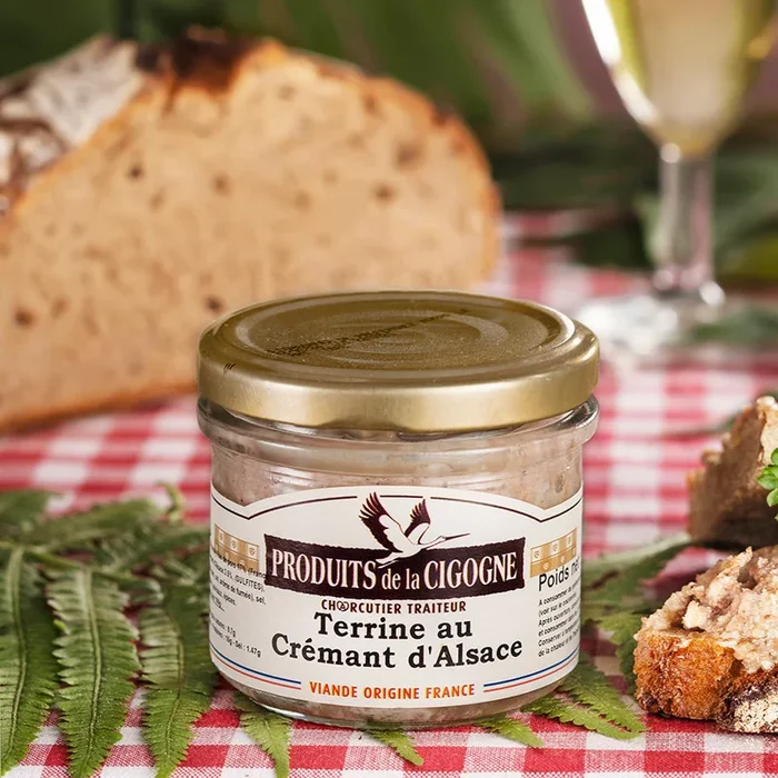 Terrine mit Elsässer Crémant | Terrine von Produits de la Cigogne