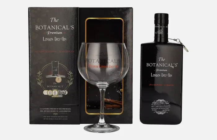 The Botanical’s Premium London Dry Gin 42,5% Vol. 0,7l in Geschenkbox mit Stielglas