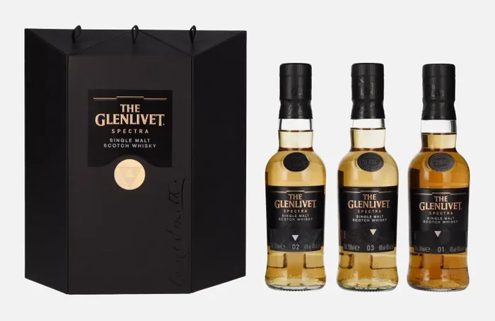 The Glenlivet SPECTRA Single Malt Scotch Whisky 40% Vol. 3×0,2l in Geschenkbox
