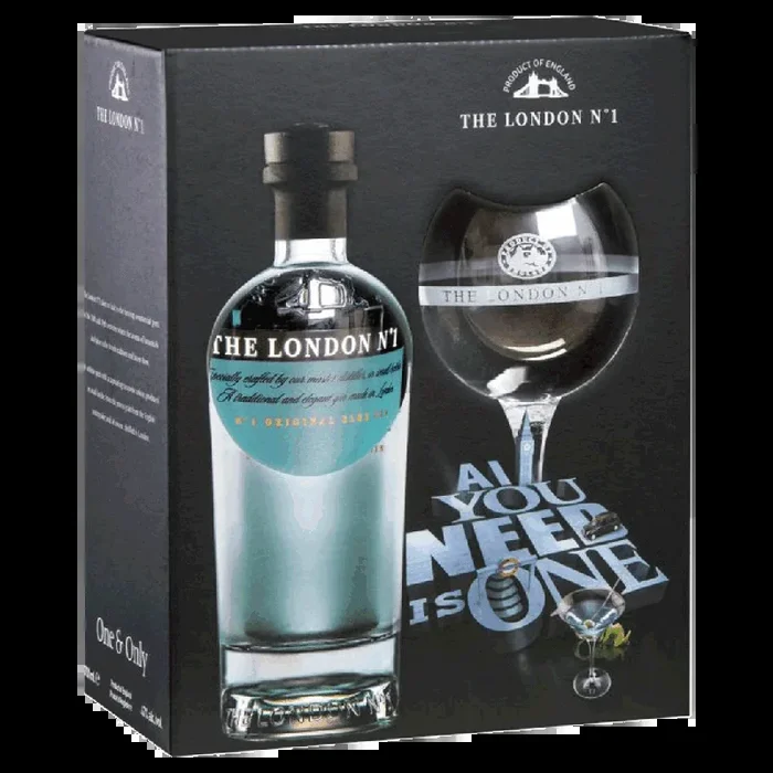 The London No. 1 Gin Geschenkpackung mit Glas – bei tgh24