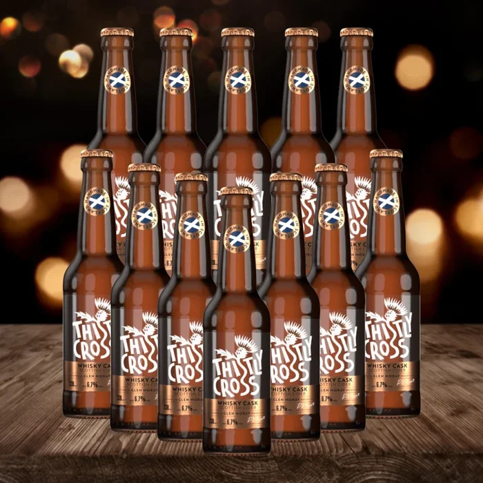 Thistly Cross Whisky Cask Craft Cider 330ml Bottles – 6.7% ABV (12 Pack)