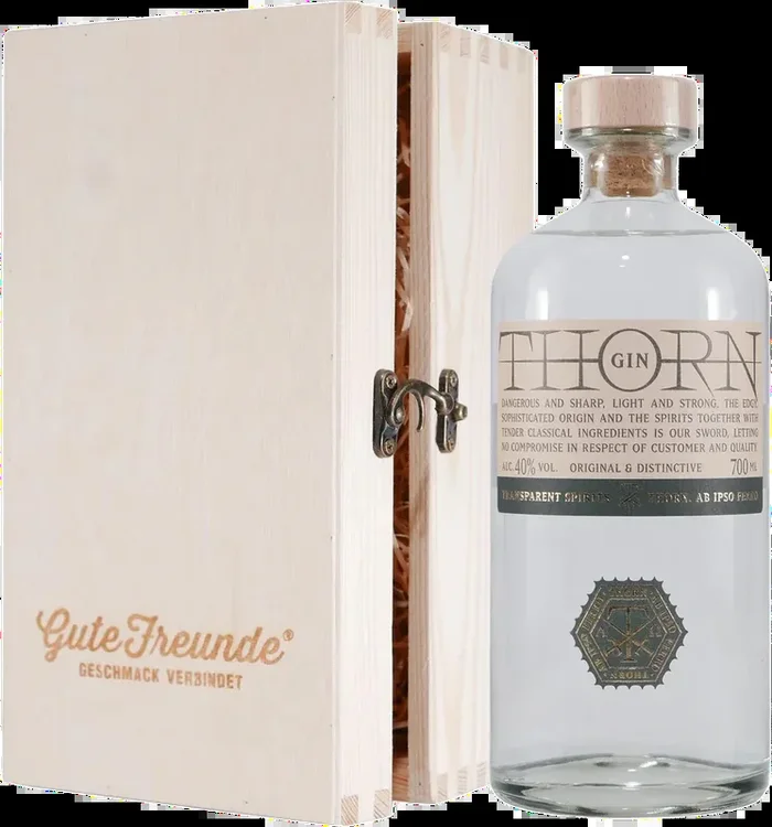 THORN Gin mit Geschenk-Holzkiste
