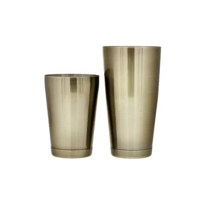 Tin-on-Tin Boston Shaker Gold Matt 70cl