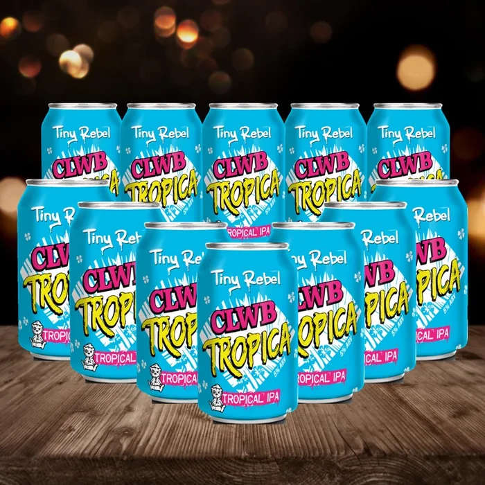 Tiny Rebel British CLWB Tropica IPA 330ml Cans – 5.00% ABV (12 Pack)