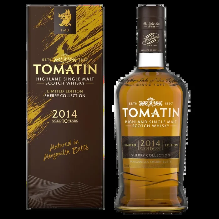 Tomatin 10 Jahre Manzanilla Sherry Collection Whisky 46% 0,7l