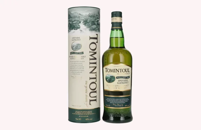 Tomintoul Single Peated Malt WITH A PEATY TANG 40% Vol. 0,7l in Geschenkbox